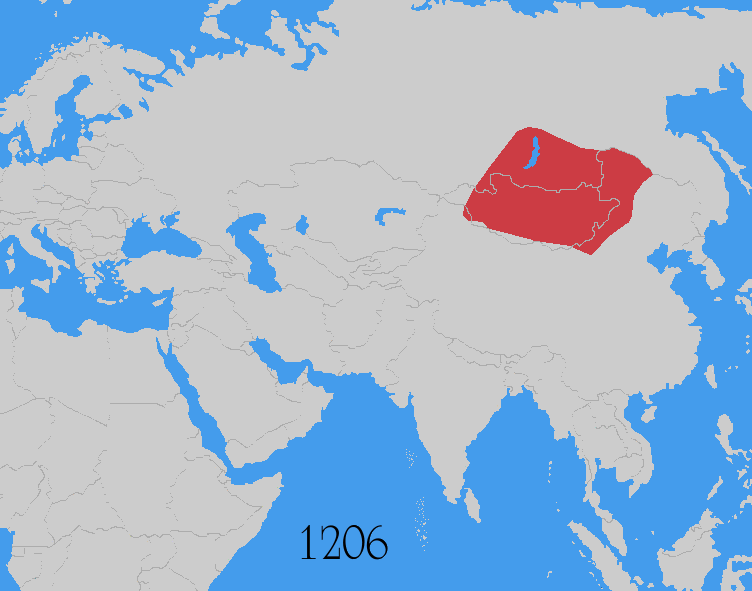 Moğol İmparatorluğu topraklarının zamanla genişlemesi