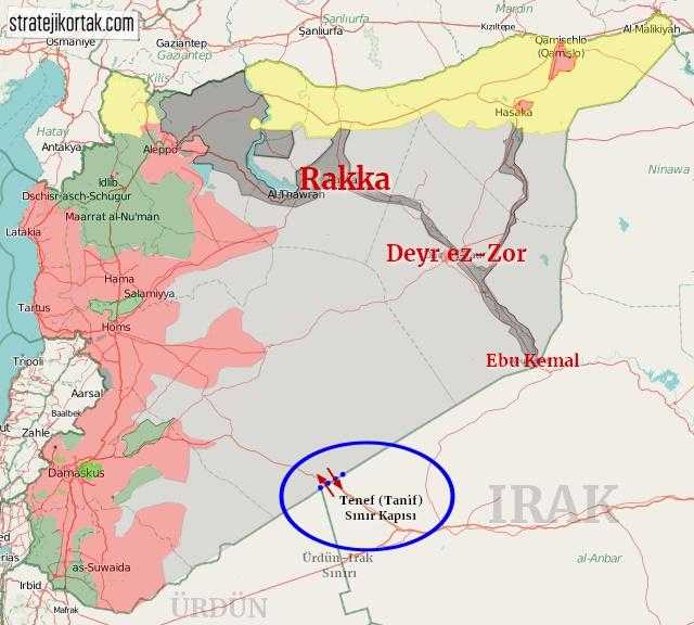 Rakka eyaleti, Deyr ez-Zor eyaleti, Ebukemal şehri, Tenef Sınır Kapısı