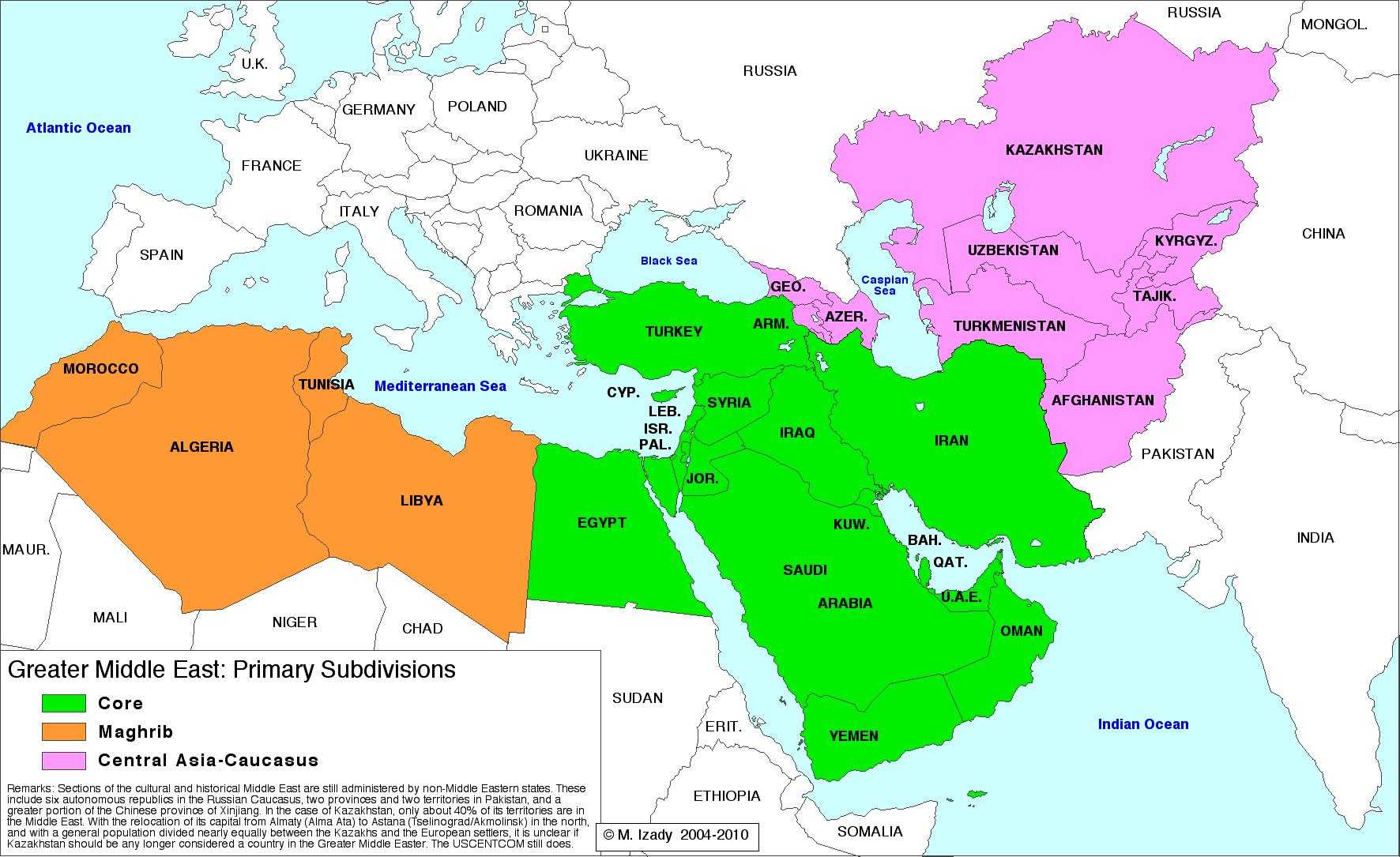 Büyük Ortadoğu Projesinin Haritası