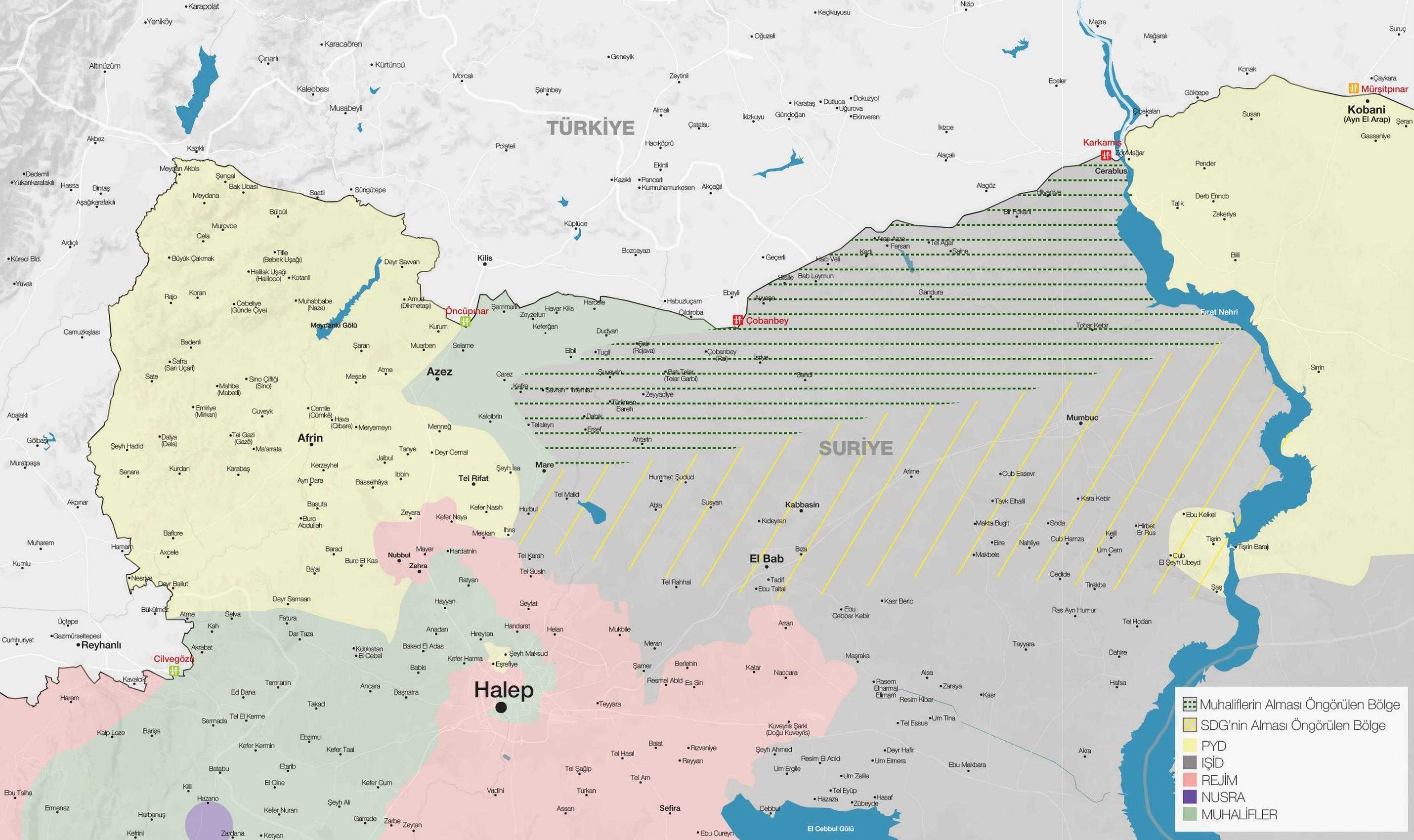 Türkiye sınırındaki IŞİD bölgesinin 'paylaşımı' (AJT)