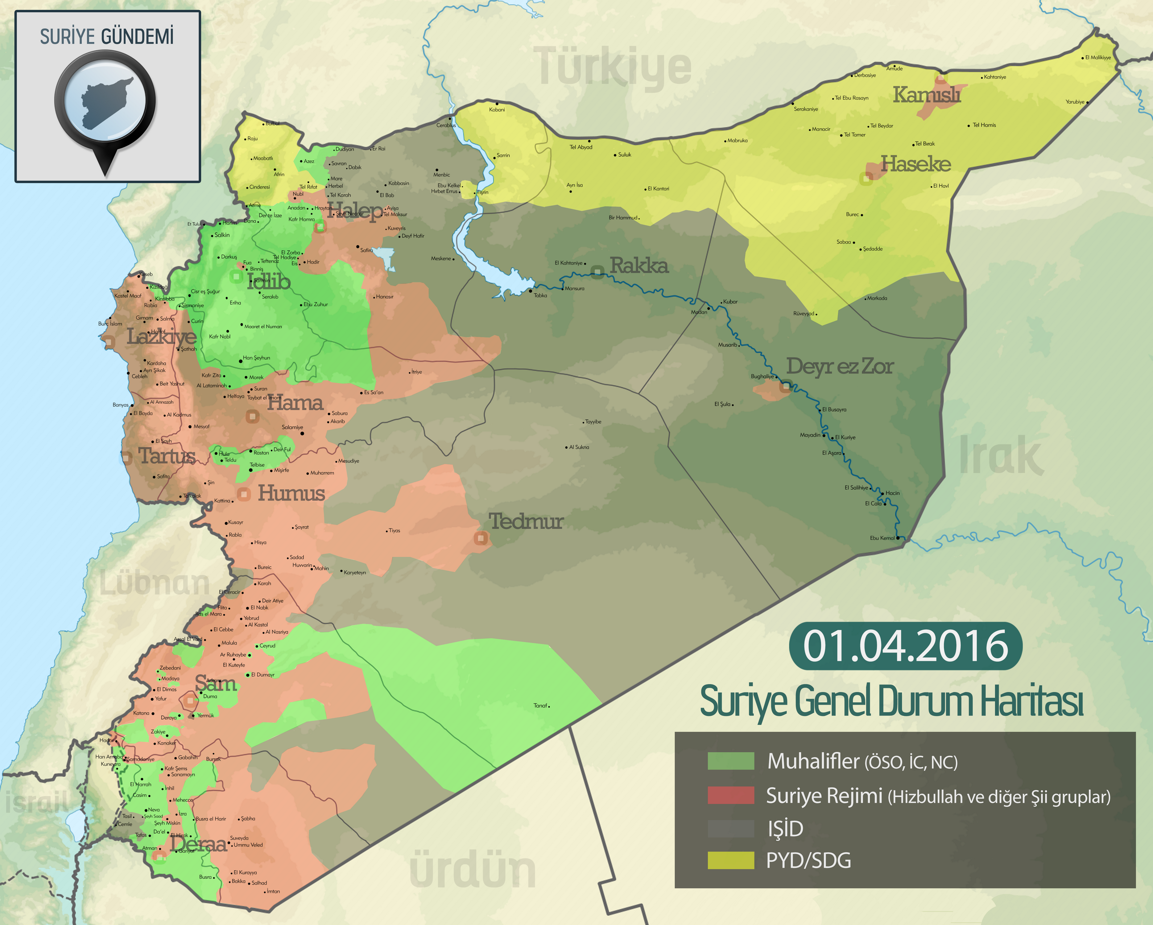  Suriye Son Durum Haritası