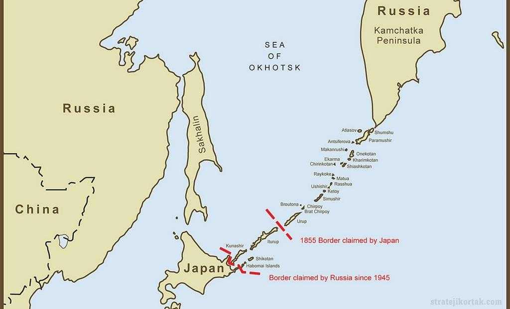Kuril Adaları Sorunu ve 1855-1945 sınırları