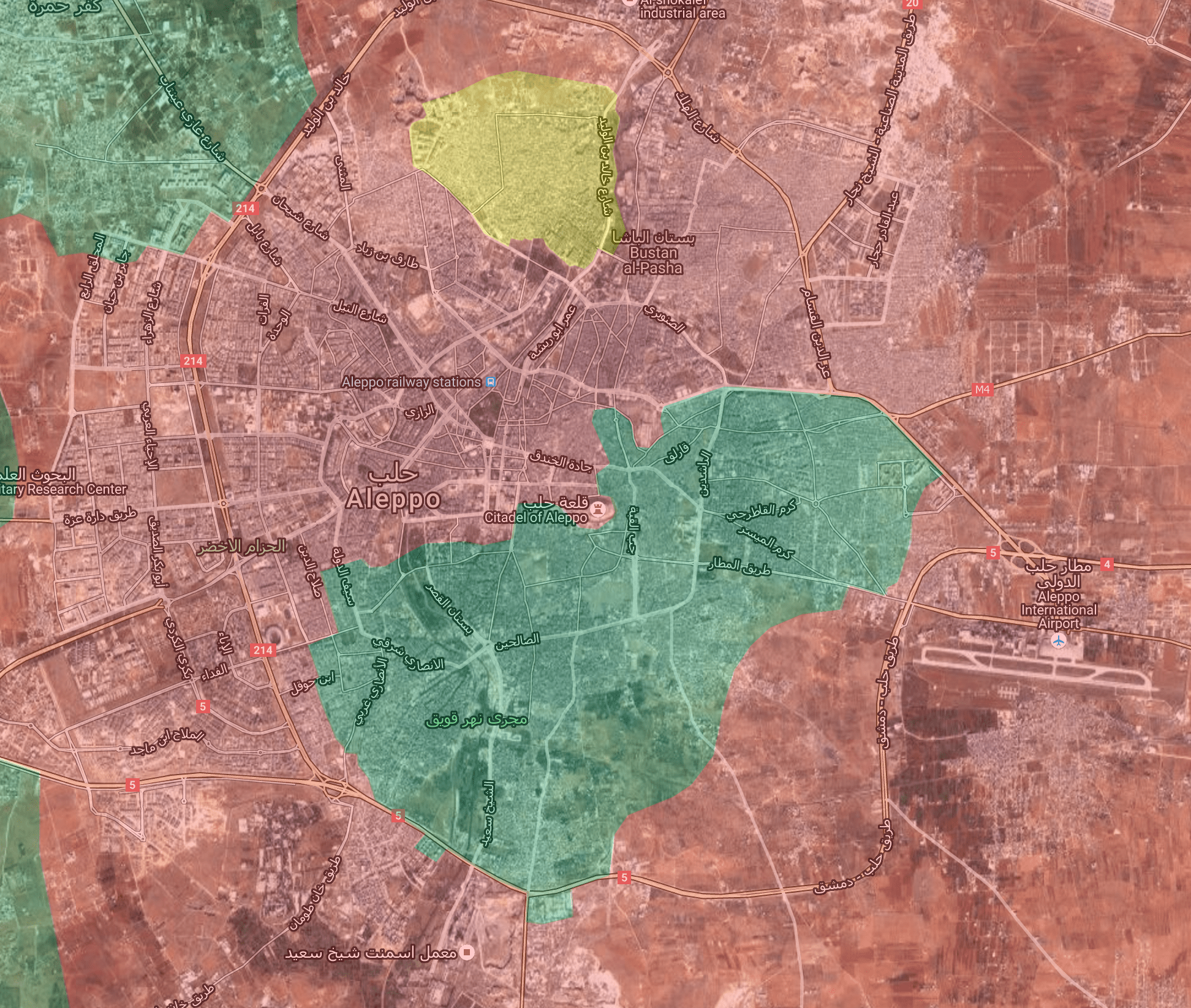29 Kasım 2016 Halep Son Durum haritası