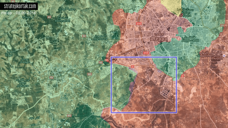Halep Kuşatması Son Durum (8 Eylül 2016)