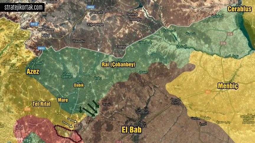30 Ekim 2016 Fırat Kalkanı Harekatı haritası ve son durum